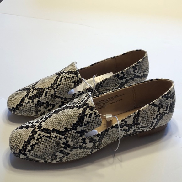 A New Day Shoes | Womens Snake Skin Print Loafers | Color: Black/Cream | Size: 6.5 | Alyssah214's Closet